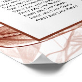 14 Tisch Moderne Terracotta Stuhlleafy Sitzplätze Poster (Ecke)