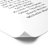 14 Tische finden Sie Ihren Sitzplan. Poster (Ecke)