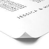 14 Tische modernisieren unsere Lieblingssitzkarte Poster (Ecke)