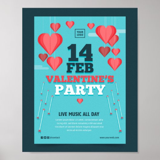 14 Valentinisches Party des FEB Poster (Vorne)
