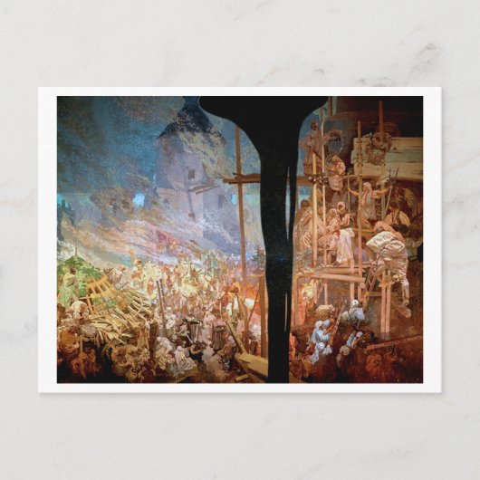 #14 Verteidigung von Sziget gegen die Türken, Much Postkarte (Vorderseite)