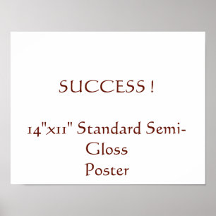 14"x11" Standard-Hochglanzposter Poster