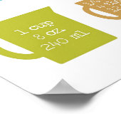 14" x 11", Maßkonversion für die Küche Poster (Ecke)