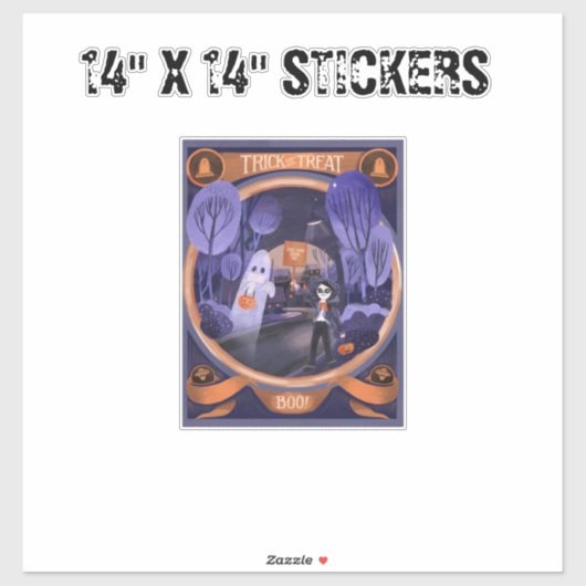 14 " X 14" STICKER (Blatt)