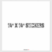14 " X 14" STICKER (Blatt)