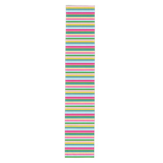 14" X 72" Tischläufer, Carlson Stripes, Spring Me Mittelgroßer Tischläufer (Vorderseite)