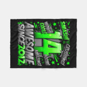 14 Year Old For Boys 14th Birthday Boy 14 Year Old Fleecedecke (Vorderseite (Horizontal))