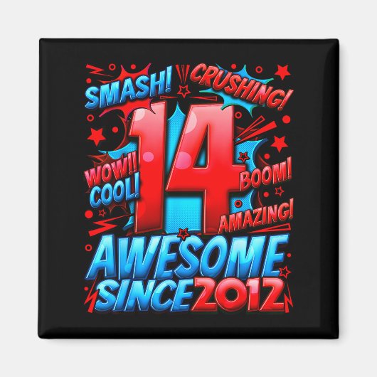 14 Year Old For Boys 14th Birthday Boy 14 Year Old Magnet (Vorne)