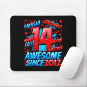 14 Year Old For Boys 14th Birthday Boy 14 Year Old Mousepad (Mit Mouse)