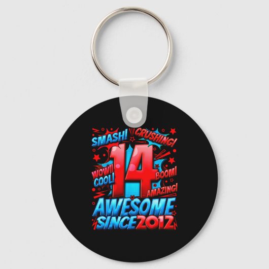 14 Year Old For Boys 14th Birthday Boy 14 Year Old Schlüsselanhänger (Vorderseite)