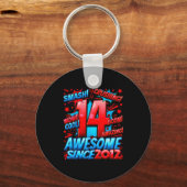 14 Year Old For Boys 14th Birthday Boy 14 Year Old Schlüsselanhänger (Vorderseite)