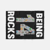 14 Year Old Rock Climber Birthday 14th Climber Bei Fleecedecke (Vorderseite (Horizontal))