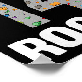 14 Year Old Rock Climber Birthday 14th Climber Bei Poster (Ecke)