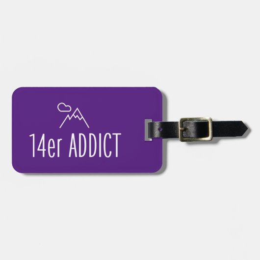 14er Addict Gepäckanhänger (Vorderseite horizontal)