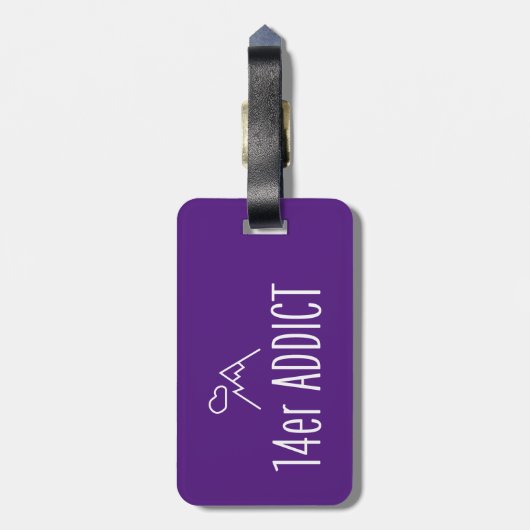 14er Addict Gepäckanhänger (Rückseite vertikal)