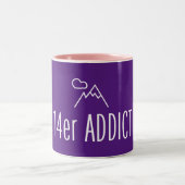 14er Addict Zweifarbige Tasse (Mittel)
