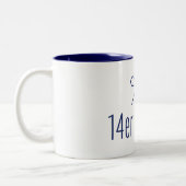 14er Addict Zweifarbige Tasse (Links)