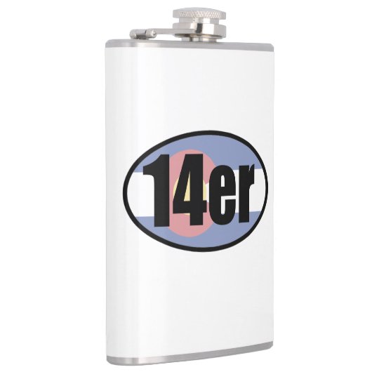 14er-Flagge Flachmann (Rechts)