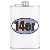 14er-Flagge Flachmann (Vorderseite)