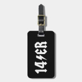 14er gepäckanhänger (Vorderseite vertikal)