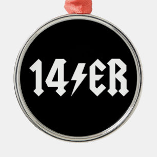 14er ornament aus metall