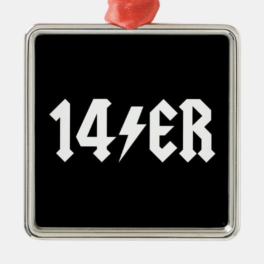 14er ornament aus metall (Vorne)