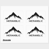 14eraholisch rechteckiger aufkleber (Blatt)