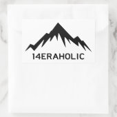 14eraholisch rechteckiger aufkleber (Tasche)