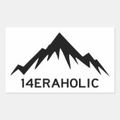 14eraholisch rechteckiger aufkleber (Vorderseite)