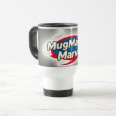 14oz Custom Coffee Travel Mug - Spill Resistant Reisebecher (Vorderseite Links)