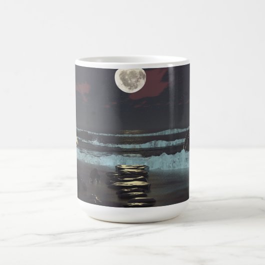 14oz mg mit "Stony Path"-Bild Kaffeetasse (Mittel)