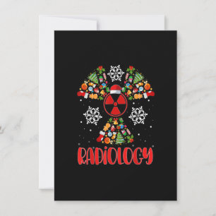 14RZ Radiology Weihnachtsmannmütze Christmas Merry Einladung