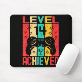 14th Birthday Level 14 Achieved Gamer Funny Birthd Mousepad (Mit Mouse)