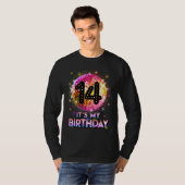 14th Birthday Outfit For Girls 1970s Retro Ball Di T-Shirt (Vorne ganz)