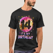 14th Birthday Outfit For Girls 1970s Retro Ball Di T-Shirt (Vorderseite)