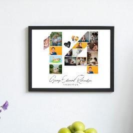 14th Birthday Photo Collage Poster Keepsake