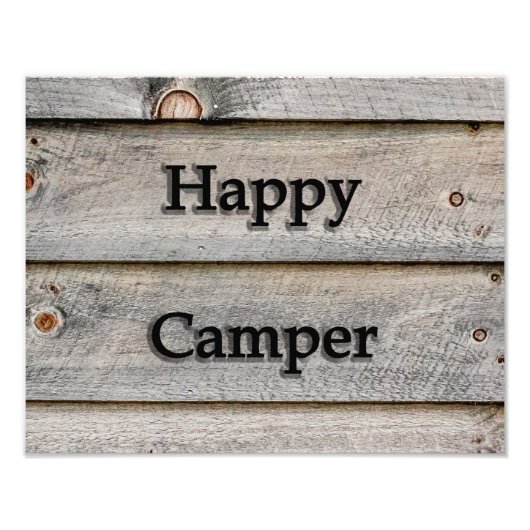 14x11 Happy Camper Fotodruck (Vorne)