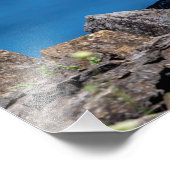 14x11 Osprey auf den Felsen Fotodruck (Ecke)