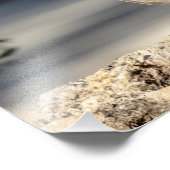 14x11 Roter Schulter-Hawk auf einem Felsen Fotodruck (Ecke)