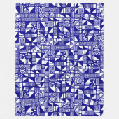 150215v2 - Dunkelblau Fleecedecke (Vorderseite)