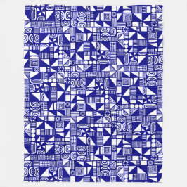 150215v2 - Dunkelblau Fleecedecke