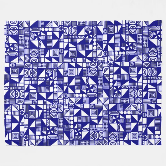 150215v2 - Dunkelblau Fleecedecke (Vorderseite (Horizontal))