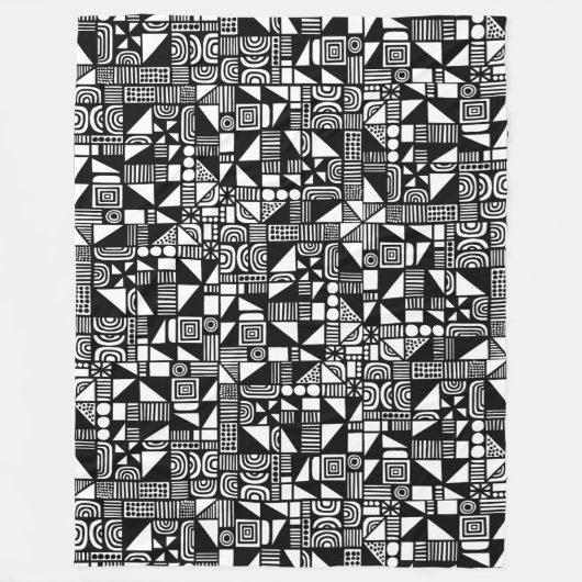 150215v2 - Schwarz Fleecedecke (Vorderseite)