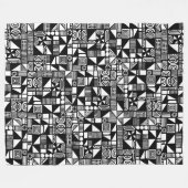 150215v2 - Schwarz Fleecedecke (Vorderseite (Horizontal))