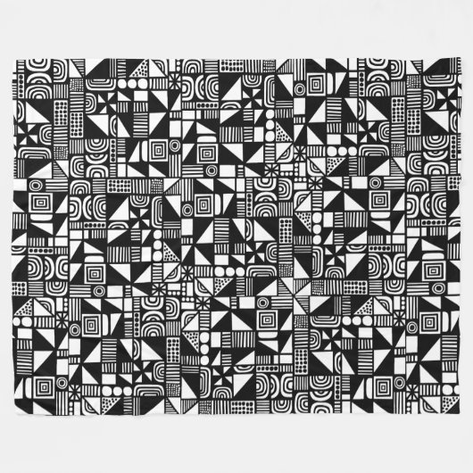 150215v2 - Schwarz Fleecedecke (Vorderseite (Horizontal))