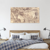 1507 Martin Waldseemuller Weltkarte Leinwanddruck (Insitu (Schlafzimmer))
