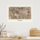 1507 Martin Waldseemuller Weltkarte Poster (Küche)