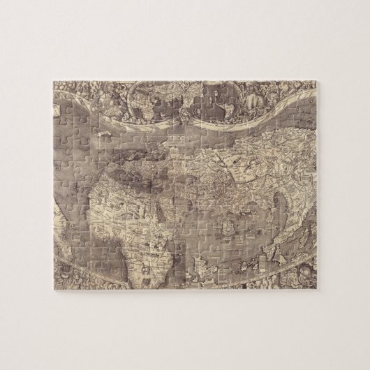 1507 Martin Waldseemuller Weltkarte Puzzle (Horizontal)