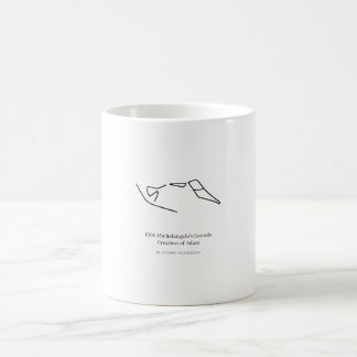 1508 Michelangelos Schöpfung Adams Minimalistisch Kaffeetasse