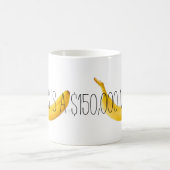 150.000 $ Banane Kaffeetasse (Mittel)